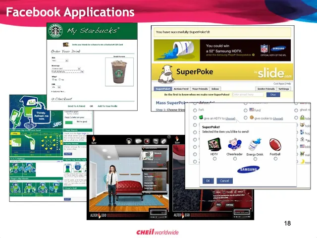 Facebook applications slide from the roadshow deck